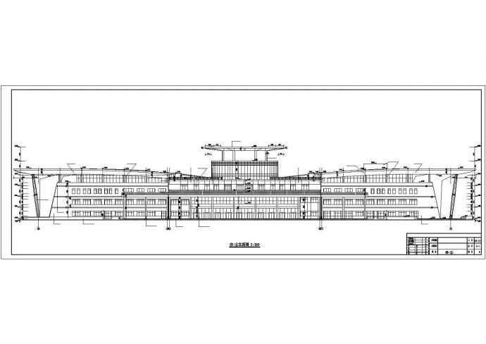 天津某地上五层框架结构客运站建筑结构图（桩基础，桁架）_图1