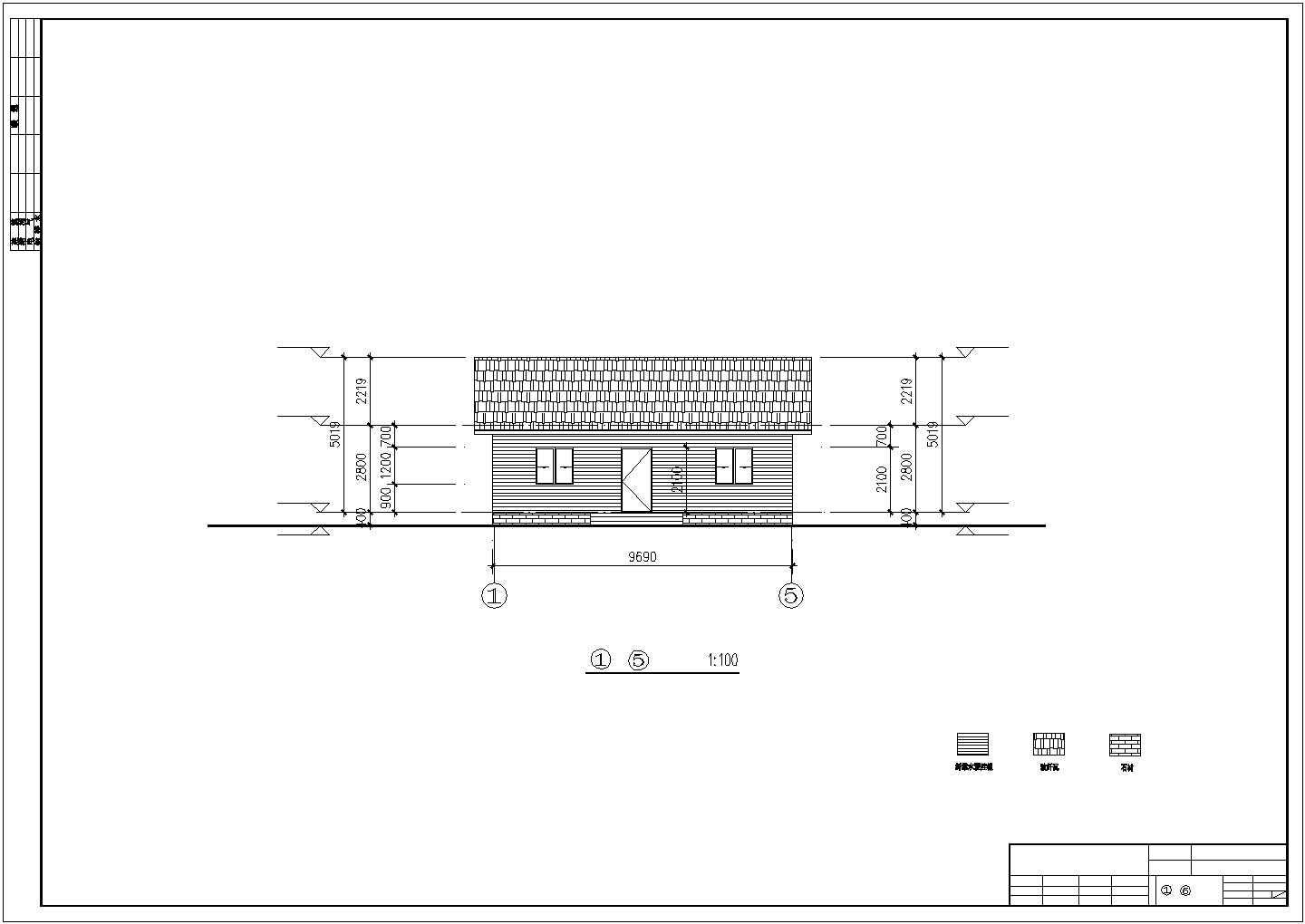 ]四川某80㎡单层木结构住宅建筑结构设计图