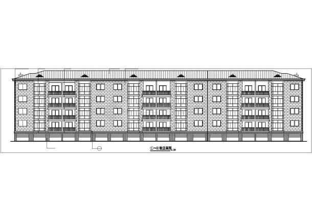 某3404㎡四层砖混结构住宅楼建筑结构图（含建筑，结构设计说明）-图二