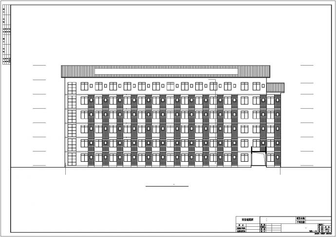 某地六层框架结构学生公寓建筑设计施工图_图1