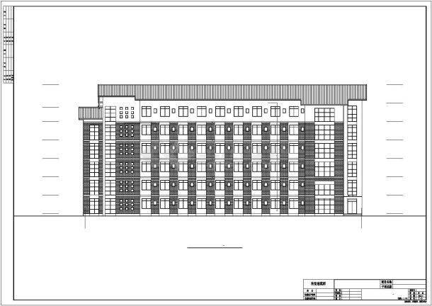 某地六层框架结构学生公寓建筑设计施工图-图二