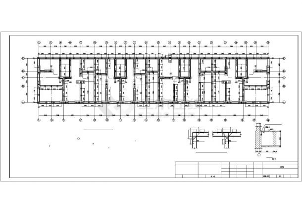 黑龙江某两套砖混结构住宅建筑结构图（桩基础）-图二
