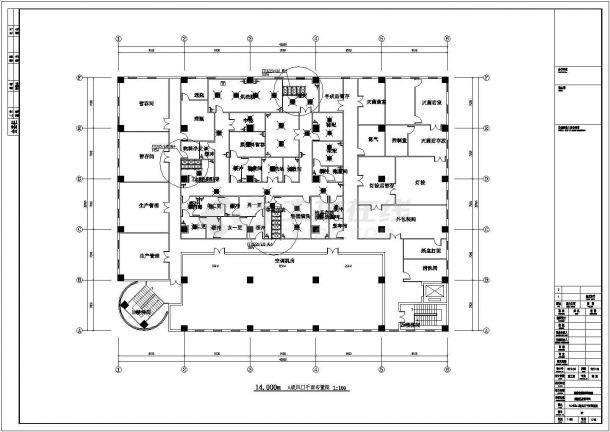 [西安]某地上三层洁净厂房空调通风设计施工图（含设计说明）-图二