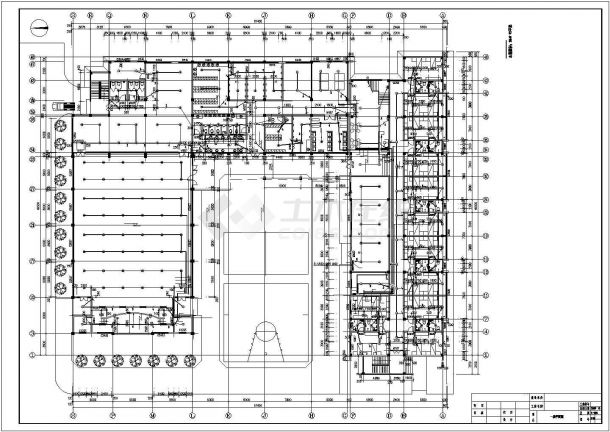 某校园食堂宿舍楼电气设备结构布置详图-图二
