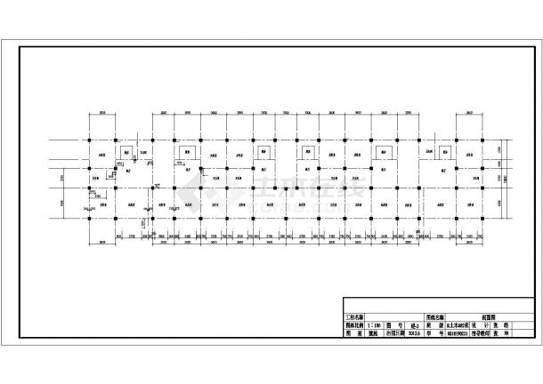 4665平方米六层框架结构住宅毕业设计（含建筑图、结构图、计算书）-图一