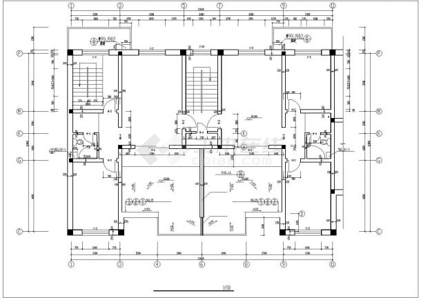 某地多层住宅楼建筑设计图纸（共23张图纸）-图二