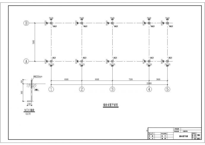 【陕西】某7.5米跨门式刚架结构厂房结构设计施工图纸_图1