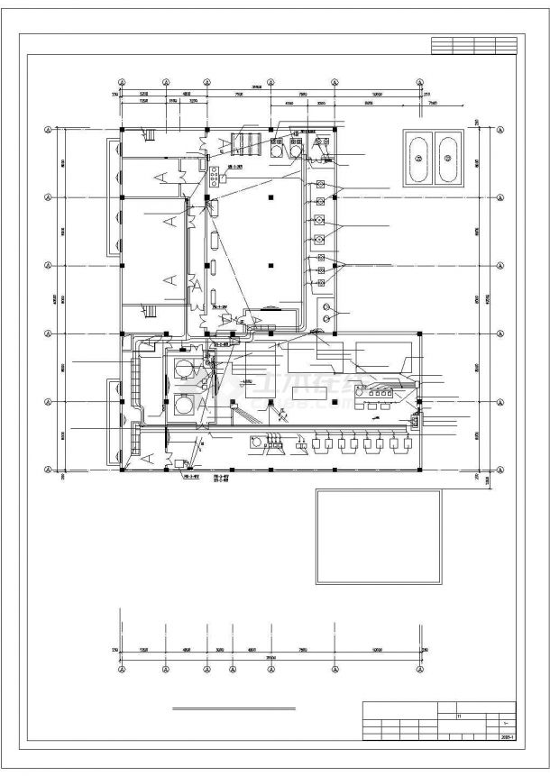 [北京]六层会议中心综合楼强弱电系统施工图-图一