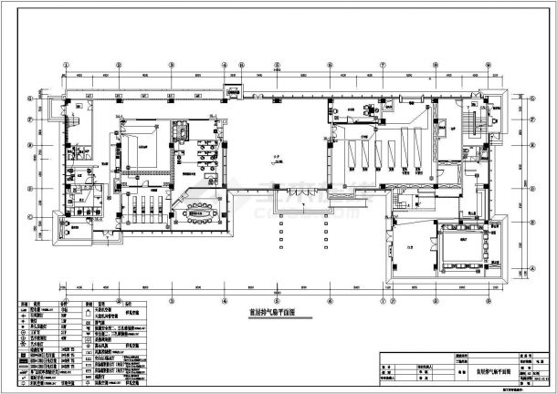七层市政综合楼装饰电气施工图纸-图二