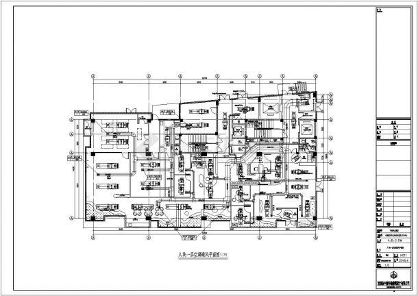 [浙江]19000㎡六层医院空调通风防排烟施工图设计（节能设计）-图一