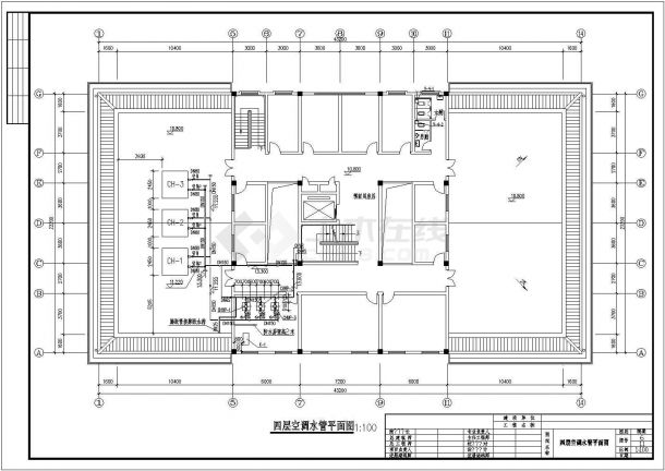 四层医院影像楼空调通风防排烟系统设计施工图-图一