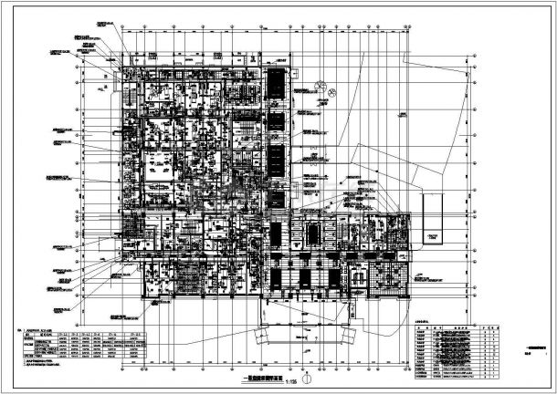 [河北]46335㎡医院19层建筑空调及消防系统设计施工图（平面图全面）-图二