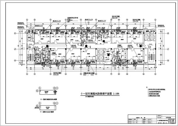 四川某十一层医院妇产科大楼空调设计图-图一