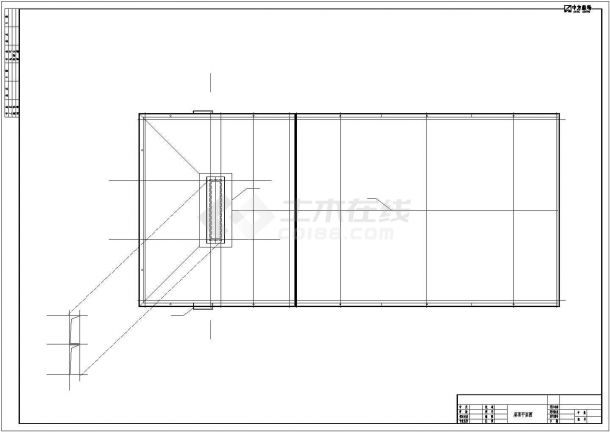【山西】地上一层砖混结构局部钢结构职工餐厅结构图（含建筑图）-图二