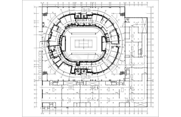 [辽宁]12537㎡大型网球场空调通风及防排烟系统设计施工图（含采暖设计人防设计）-图二