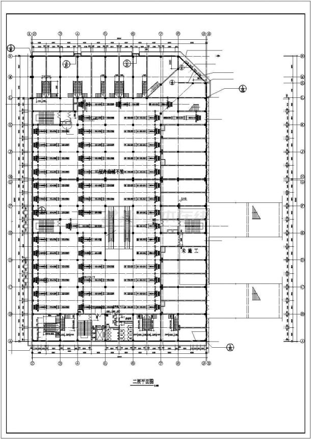 [湖北]多层商场建筑空调通风系统设计施工图（风冷模块机组）-图二