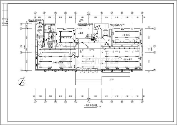 某单位三层办公楼强弱电设计施工图-图二