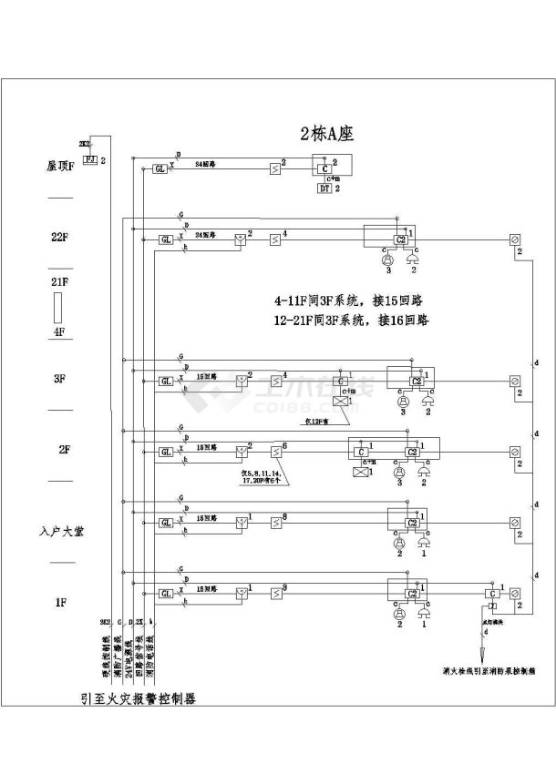 [深圳]17万平商住楼小区通风防排烟设计施工图纸（含设计说明）-图一