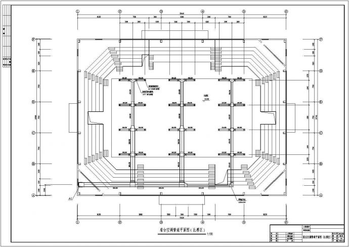 某单层篮球馆中央空调设计施工图纸（含设计说明）_图1