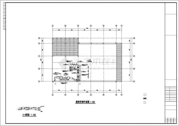 [江苏]某两层车间食堂空调施工图纸（含设计说明）-图一