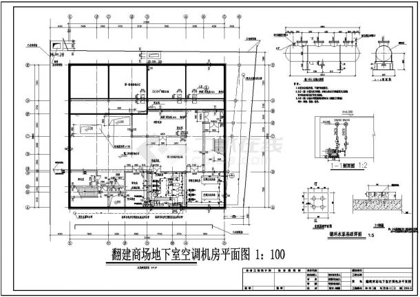 佳木斯某6502㎡六层百货商场翻建空调施工图纸-图二