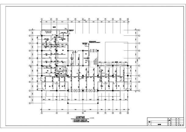 [安徽]某七层医院大楼消防改造施工图纸（含设计说明）-图一