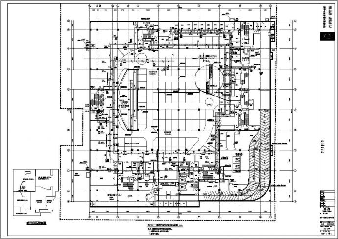 [河南]46760㎡三层大型商场空调通风及防排烟系统设计施工图（人防设计）_图1