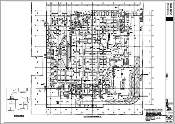 [河南]46760㎡三层大型商场空调通风及防排烟系统设计施工图（人防设计）-图二