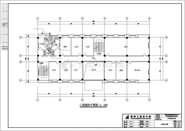 [湖南]工厂综合服务建筑空调通风系统设计施工图（多种建筑型式）-图二
