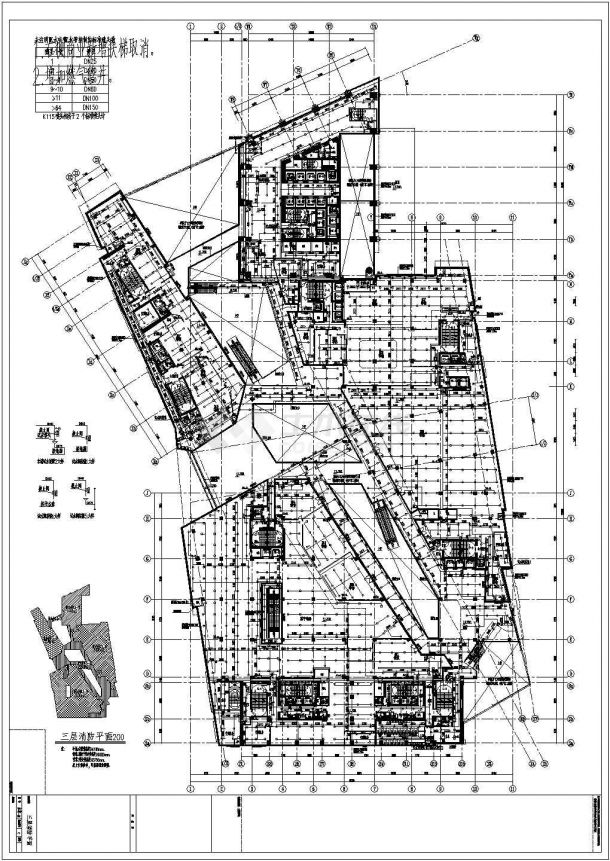 [江苏]某电器广场排水施工图纸（裙房、塔楼,48层）-图二