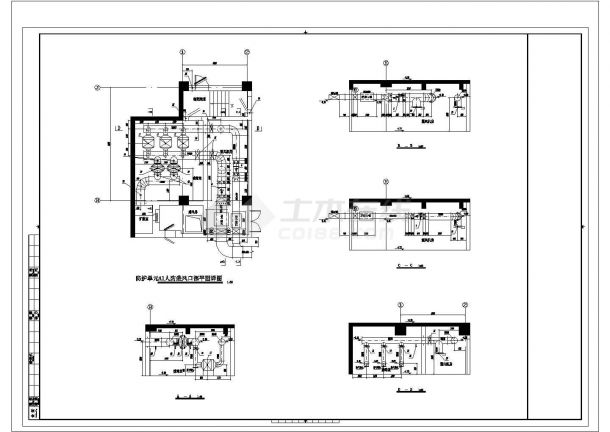 [江西]5800㎡地下停车场通风防排烟系统设计施工图（人防设计）-图二