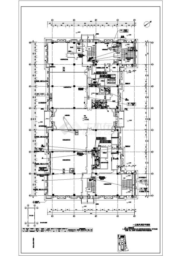 [上海]38644㎡六层产业基地配套项目空调通风系统设计施工图（甲级设计院）-图一