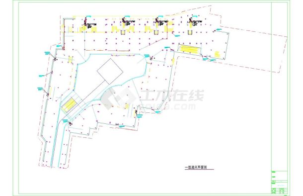 [江苏]5221㎡地下室通风及防排烟工程设计施工图-图一