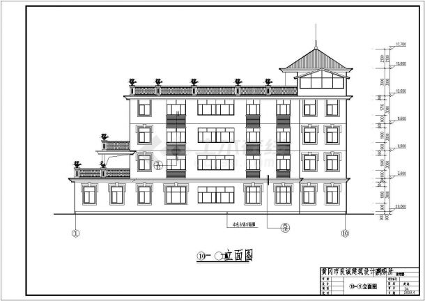 某四层豪华别墅建筑和结构设计施工图-图二