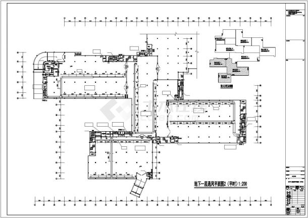 [江苏]住宅小区全套通风设计施工图(35栋楼,地下室人防)-图二