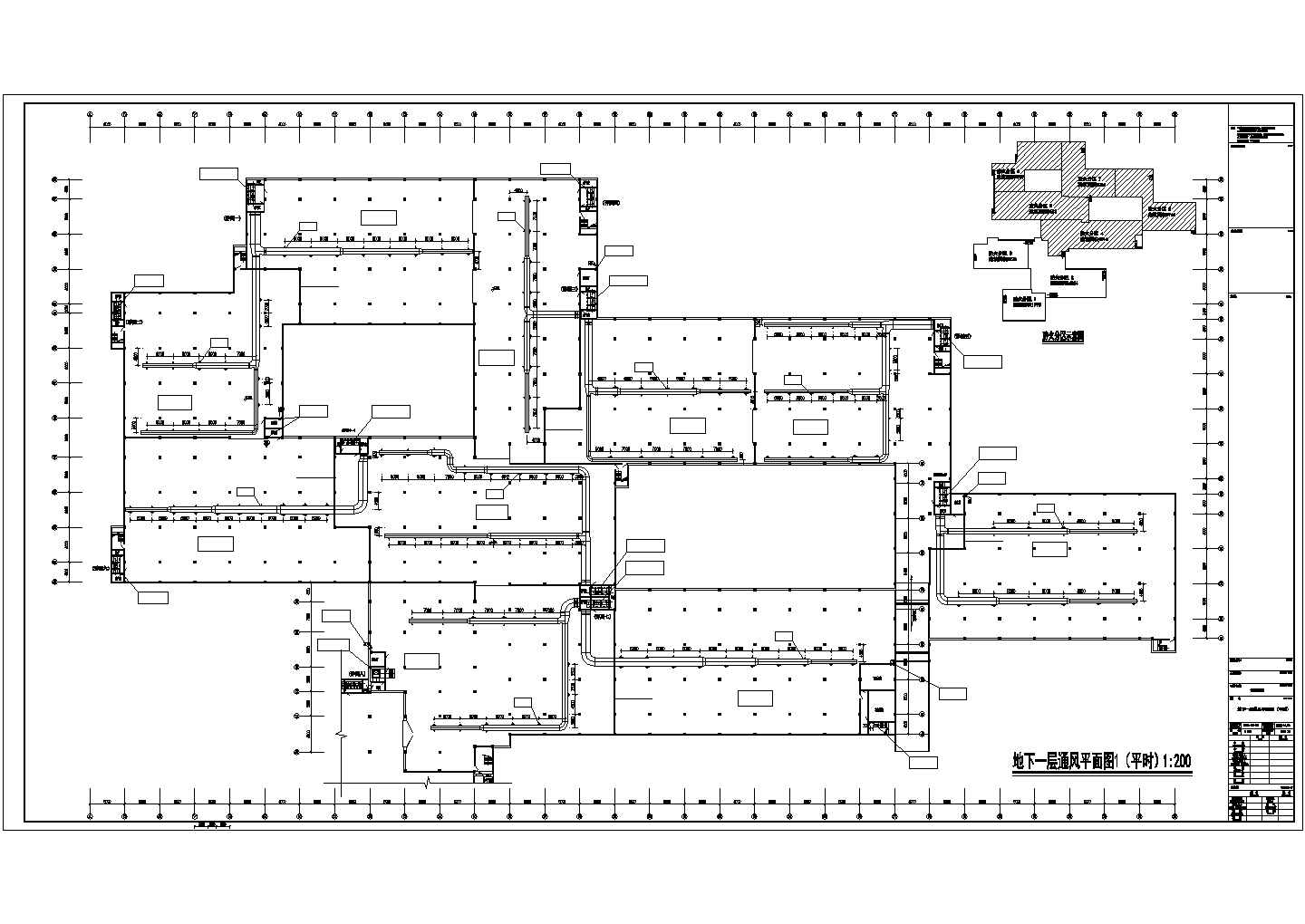 [江苏]住宅小区全套通风设计施工图(35栋楼,地下室人防)