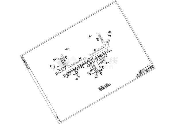 [广州]13000㎡三层小型商场空调通风设计施工图(菜市场车站邮局)-图一