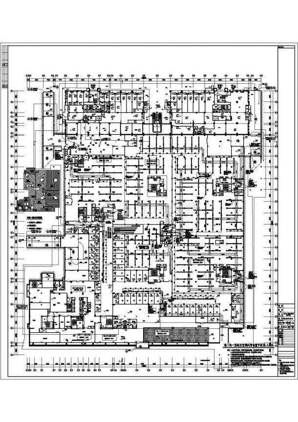 [重庆]70885㎡三层广场综合地下室空调通风设计施工图(超市车库)-图二