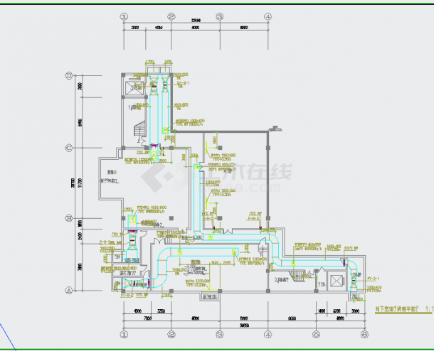 [四川]10063㎡三层电子科研楼通风防排烟设计施工图-图一