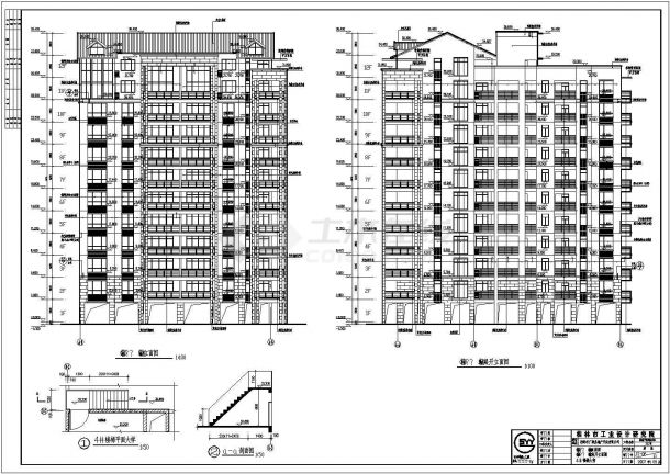 桂林某12层框剪结构小区住宅建筑施工图-图一