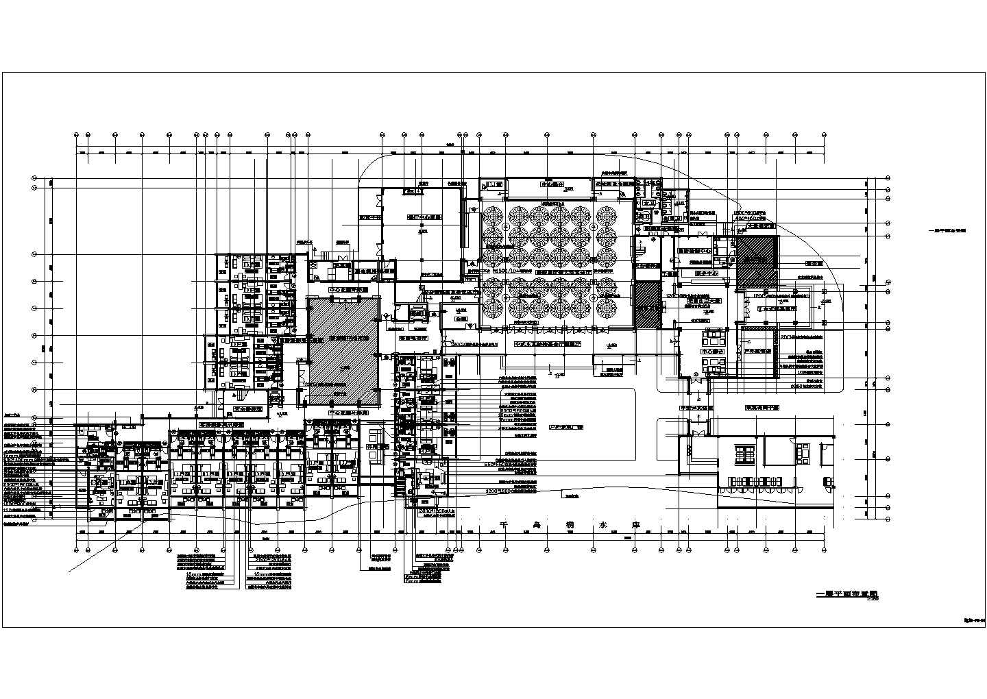 苏州某地茶园乡宿民宿装修工程--总体平面图