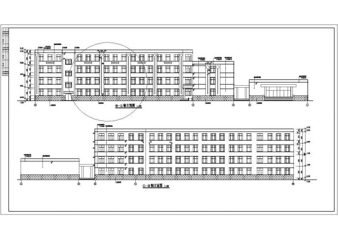 某地区某4层中学教学楼建筑设计施工图_图1