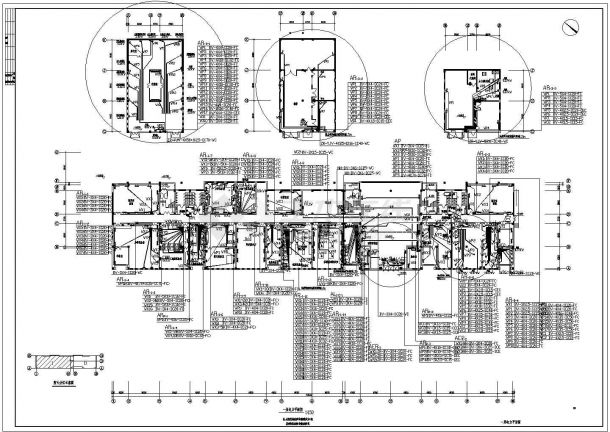 吉林某六层重点大学教学楼水暖电施工全套图纸-图二
