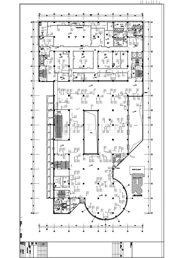 西安某三层研发基地通用厂房空调图纸-图二