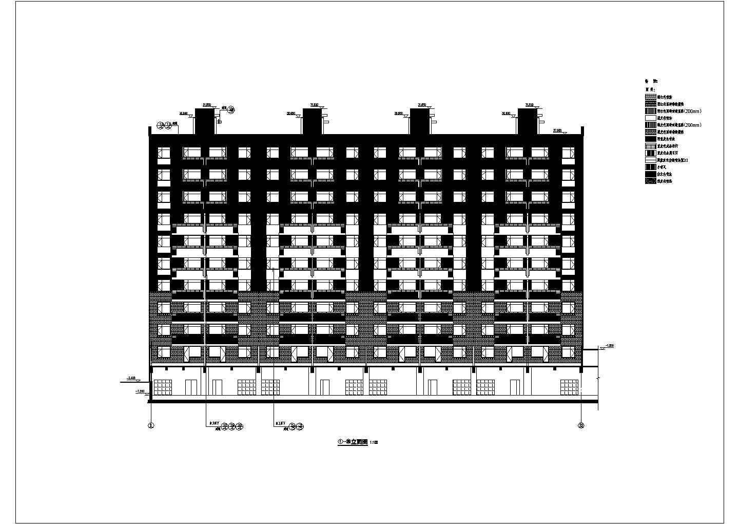 某北方九层剪力墙结构住宅楼建筑设计方案图