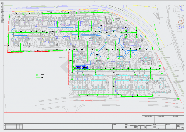 【长沙】现代风格保障房住宅区景观工程全套施工图（共43张）-图一