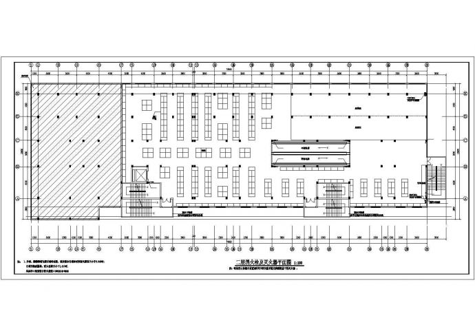 [安徽]二层大型购物广场消防系统改造施工图_图1