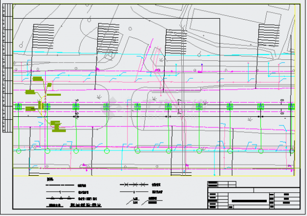 某市地铁给排水改造管线综合施工图-图一