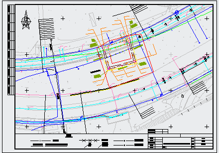 某市地铁给排水改造管线综合施工图-图二