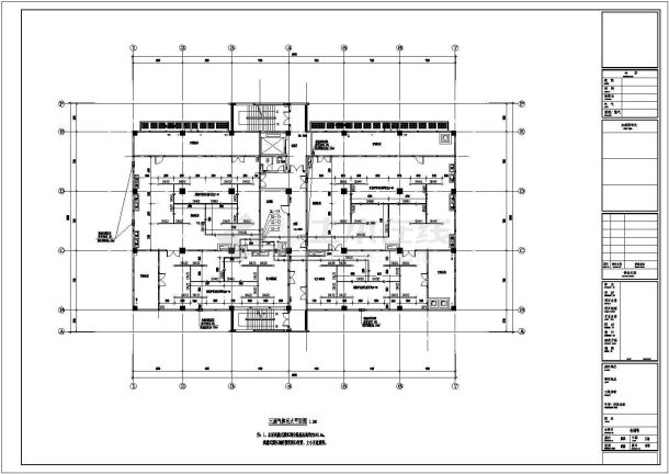 [广东]6000㎡六层通信建筑气体消防设计图纸-图一